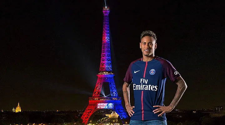 Neymar hace historia para los brasileños en Liga de Campeones