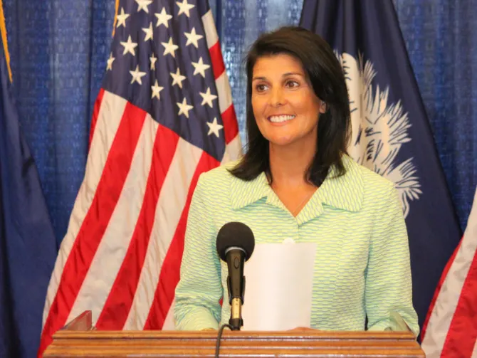 Nikki Haley apoya manifestación en Nueva York contra Maduro (video)