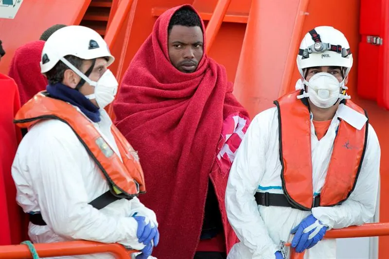 Más de 170 inmigrantes rescatados en las costas del sur de España