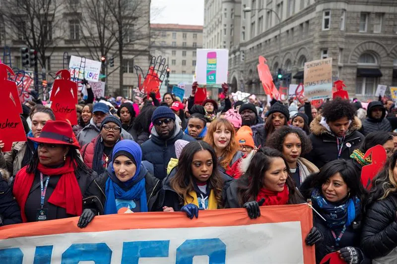Mujeres marcharon en Washington para defender sus derechos