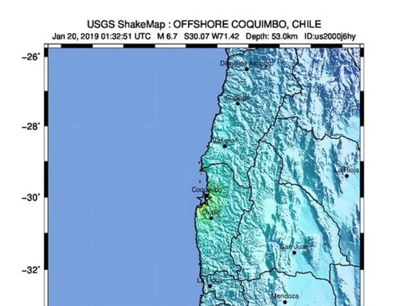 Sismo de 5.0 sacude zona central sur de Chile