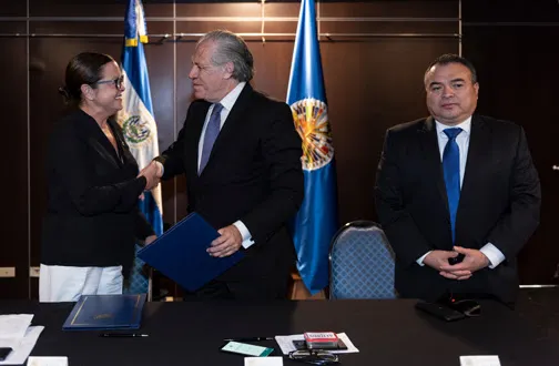 OEA y El Salvador colaborarán en formación de poblaciones vulnerables
