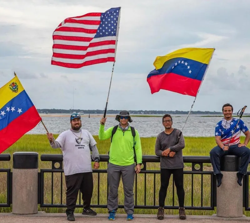 Caminantes venezolanos desde Florida llegan a DC este domingo