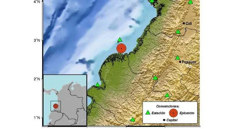 Temblor de 5,3 grados se sintió en el occidente de Colombia