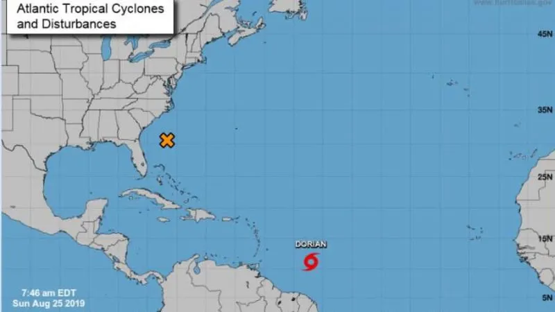 Prevén que tormenta tropical Dorian se convierta en huracán en el Caribe