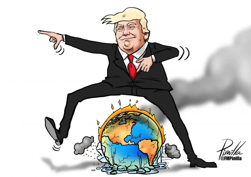 Caricatura de Pinilla: Trump y el cambio climático