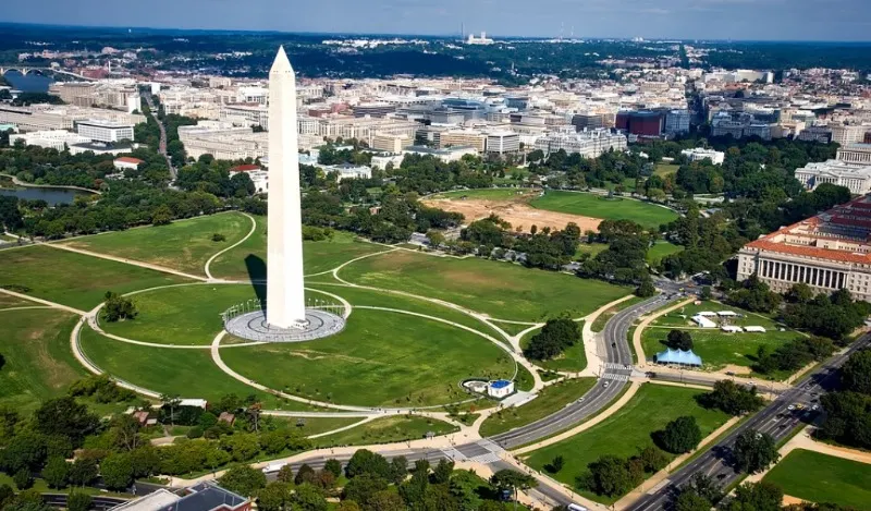 Cierran el acceso al Monumento a Washington previo a la toma de posesión de Biden