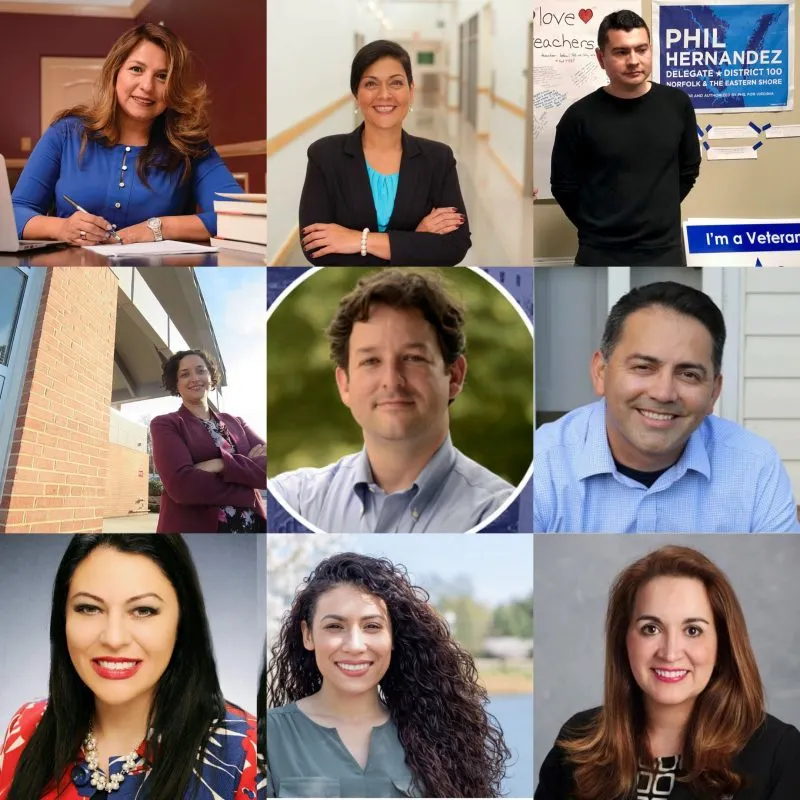 Más hispanos en contiendas de Virginia