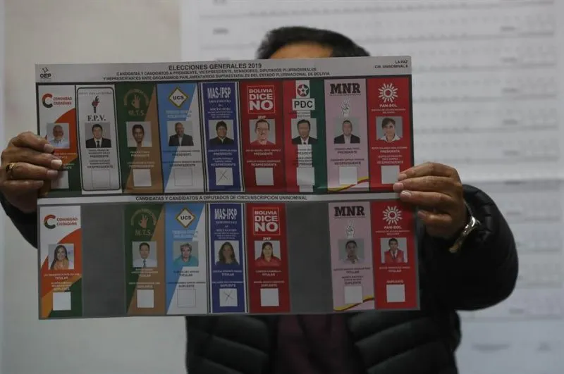 Tribunal Electoral de Bolivia registra que Morales y Mesa irían a segunda vuelta