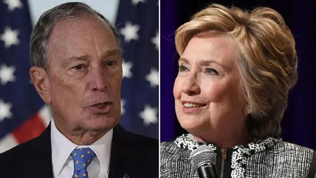 Bloomberg estaría considerando a Hillary Clinton como vicepresidenta