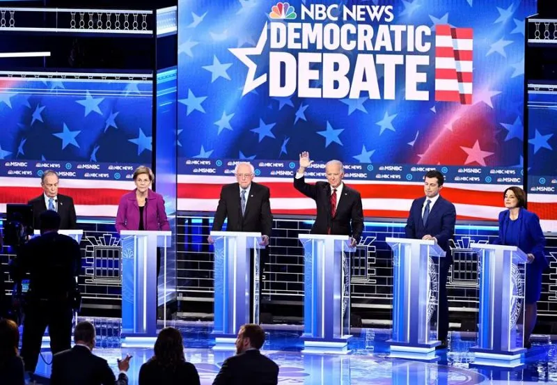 Así transcurrió el debate a las primarias del Partido Demócrata