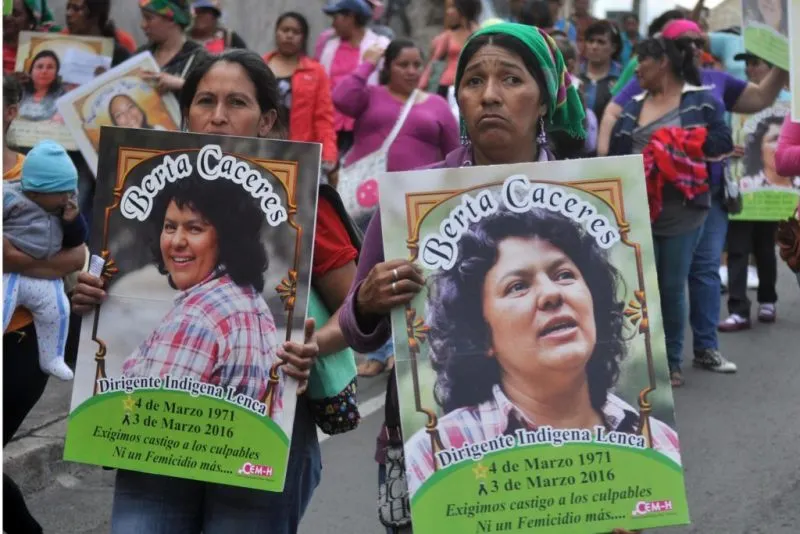 A 4 años del asesinato  de la defensora y lideresa indígena lenca Berta Cáceres