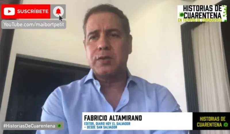 Fabricio Altamirano alerta sobre respeto a DDHH en El Salvador durante cuarentena