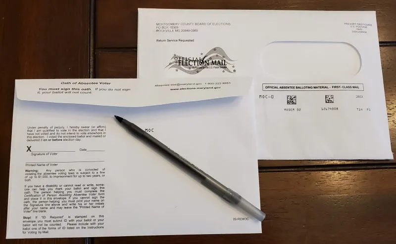 Primarias de Maryland: Se espera masiva participación con el voto por correspondencia