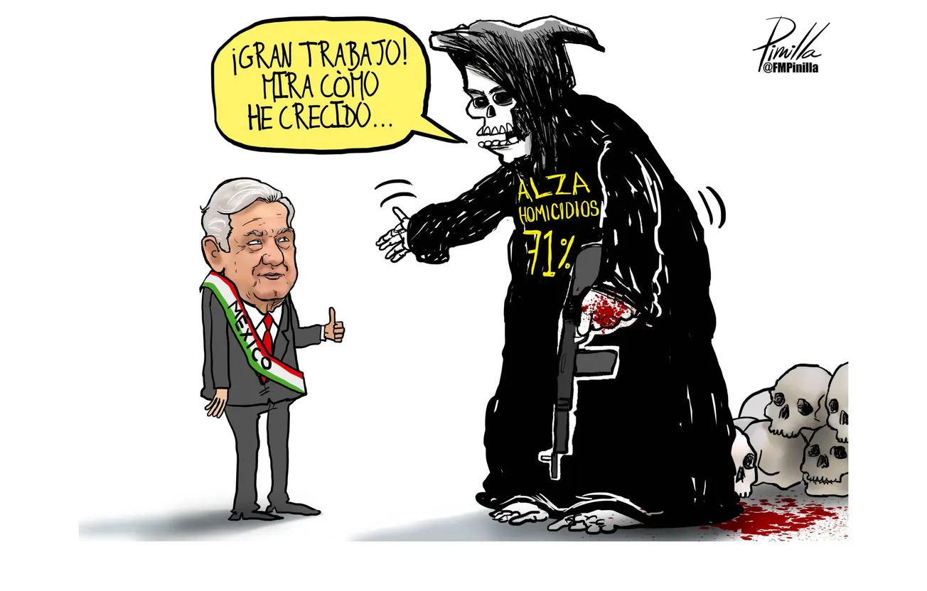 Caricatura | AMLO y los homicidios en México