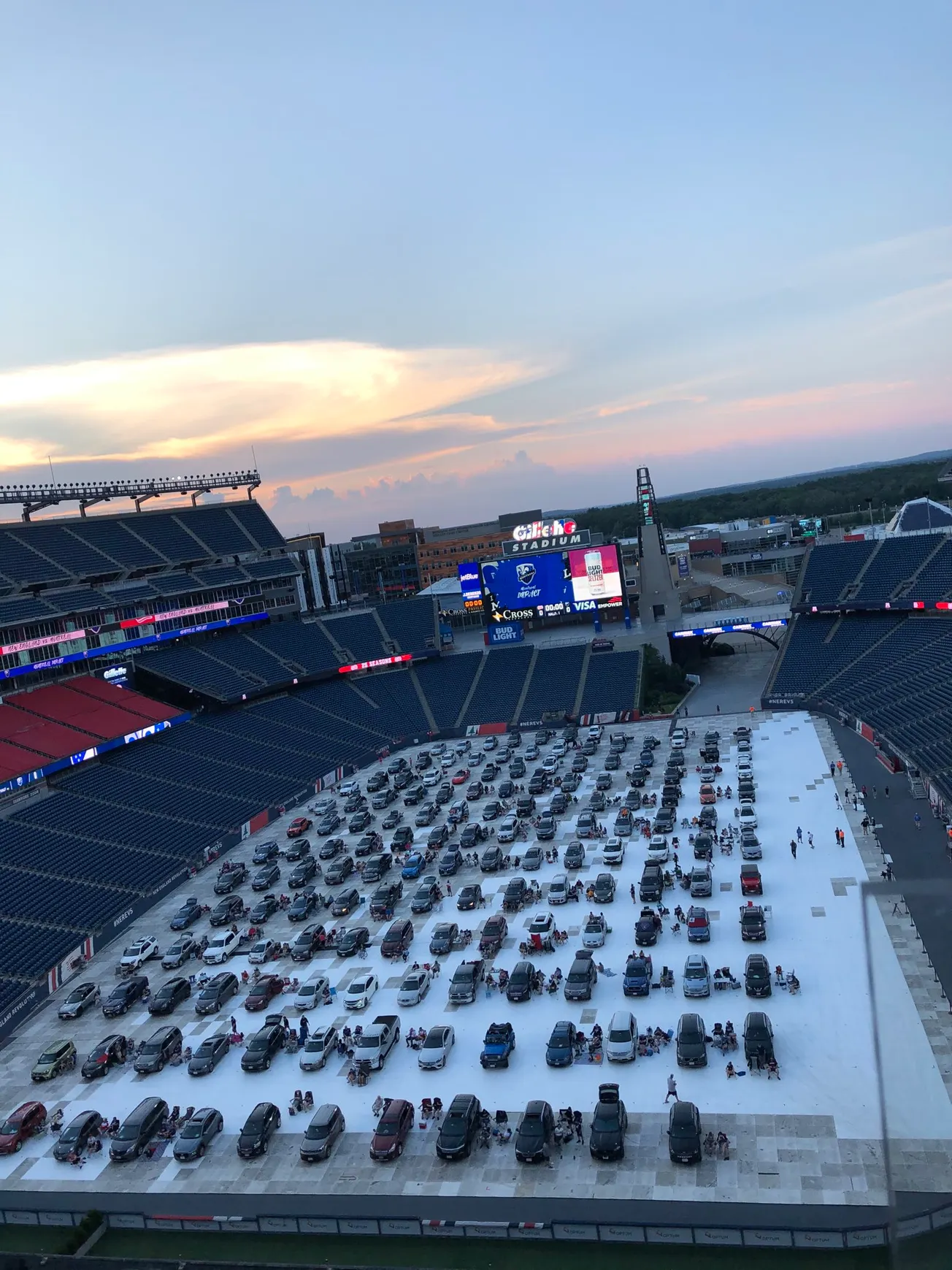 New England Revolution permitió a sus fans disfrutar del fútbol desde la comodidad de sus vehículos