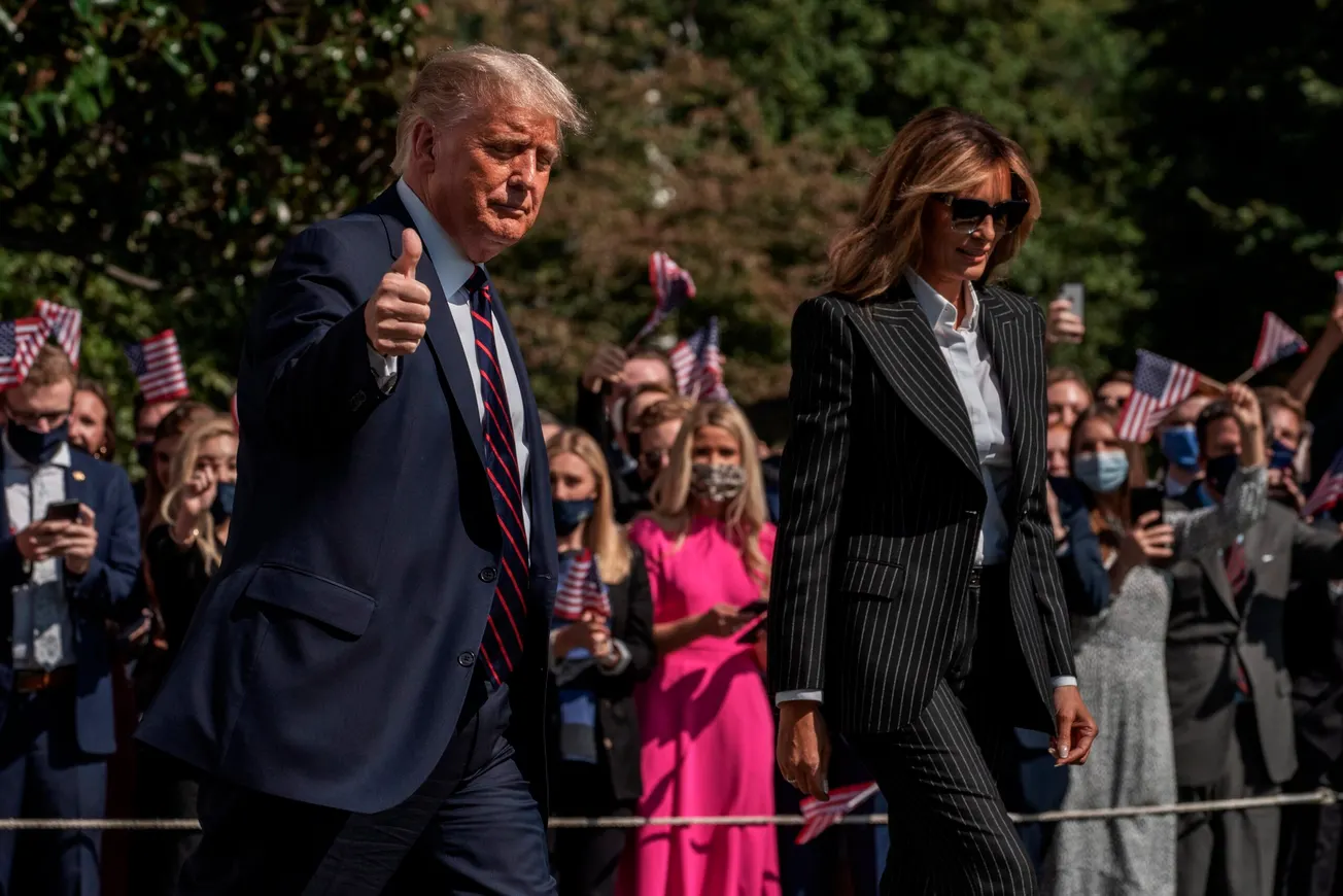 Donald Trump y la primera dama dieron positivo al COVID-19