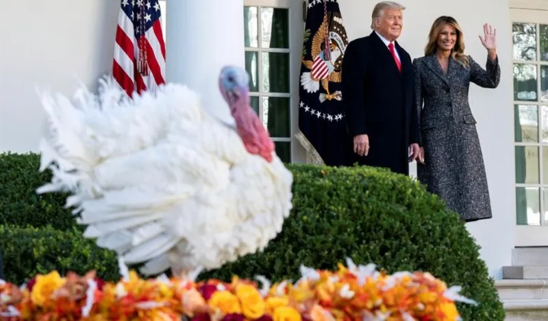 Trump cumple con el tradicional indulto al pavo y da gracias por "las vacunas que pronto terminarán con la pandemia"