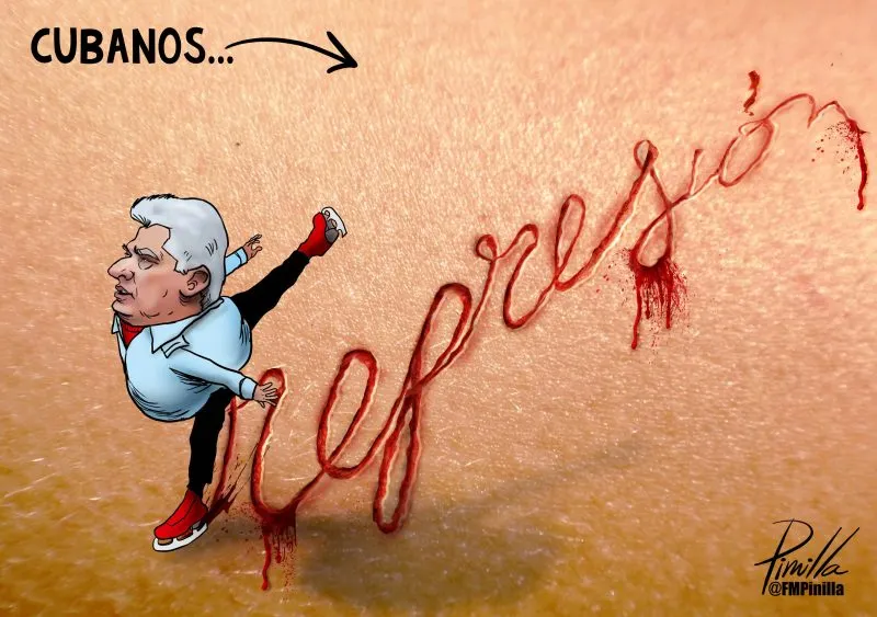Caricatura | Represión en Cuba