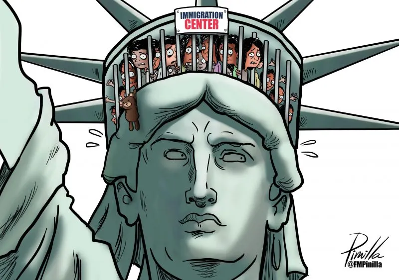 Caricatura | Niños migrantes no acompañados