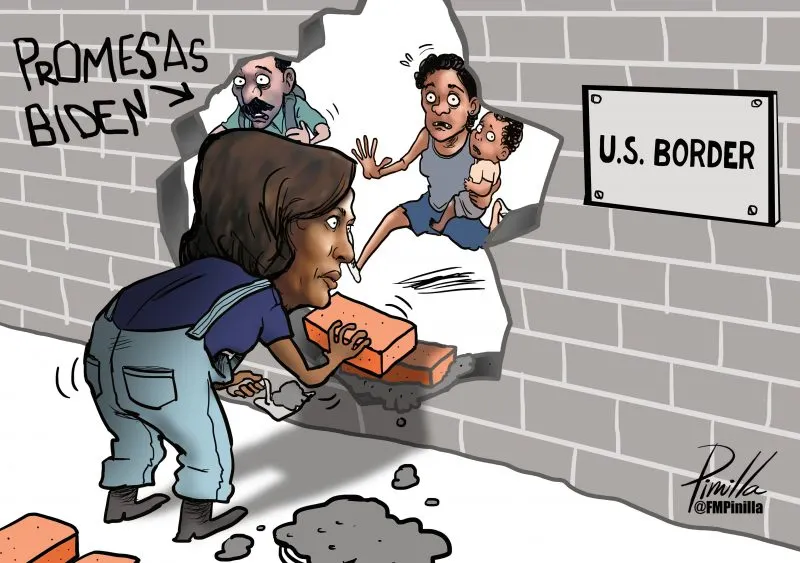 Caricatura | Kamala Harris y la frontera