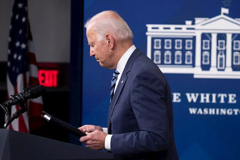 Joe Biden en conferencia de prensa desde la Casa Blanca