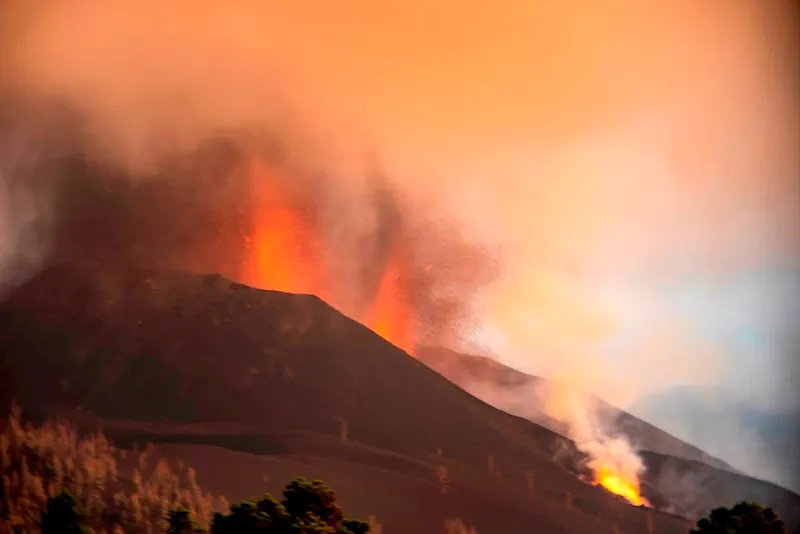 Erupción de volcán en La Palma