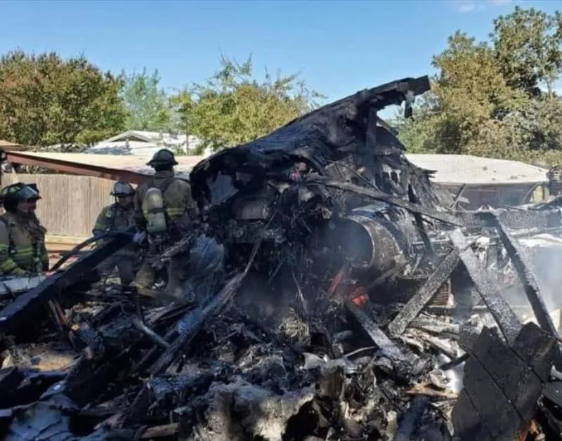 Avión estrellado en Texas