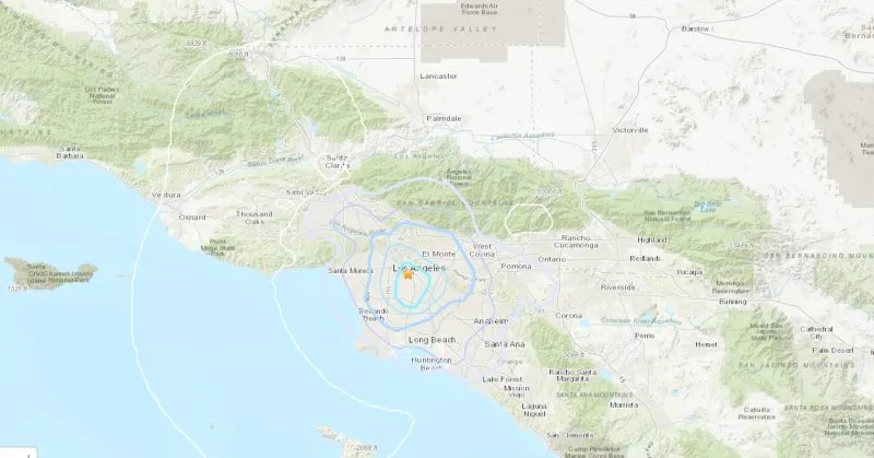 Sismo en Los Angeles