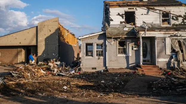 La excepcional supercélula de tornados que recorrió 482 kilómetros desde Arkansas a Kentucky