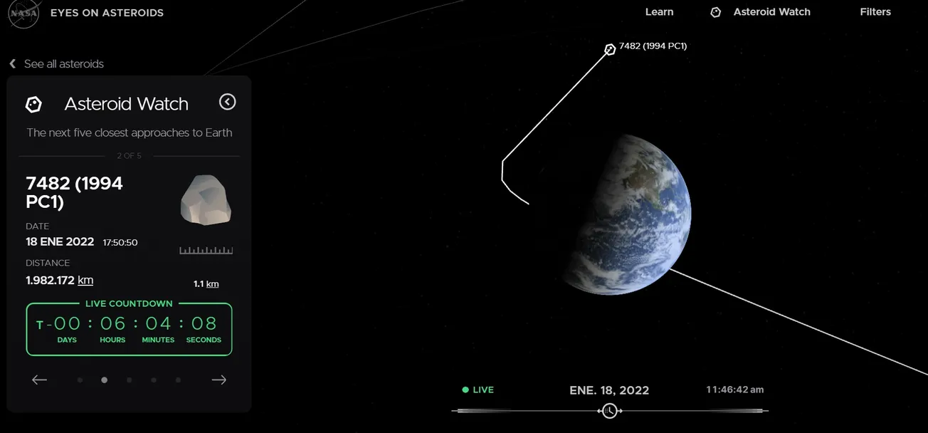 Si miras hacia arriba, podrías ver el asteroide gigante que se acerca