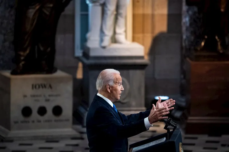 16 referencias sobre Trump: el discurso de Biden en el aniversario del 6 de enero