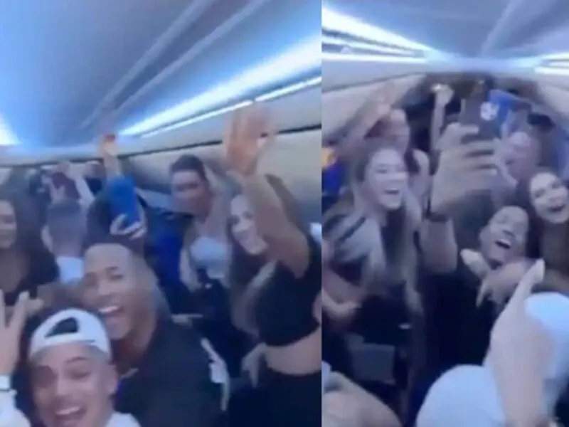Celebraron fiesta en un avión a Cancún y ahora nadie los quiere devolver a su país