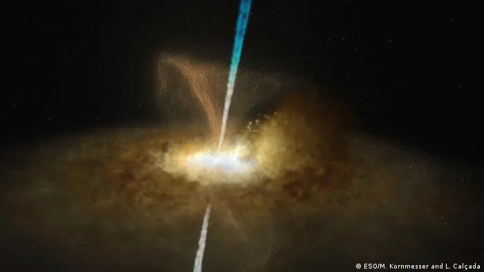 Un agujero negro supermasivo revela secretos de los centros galácticos