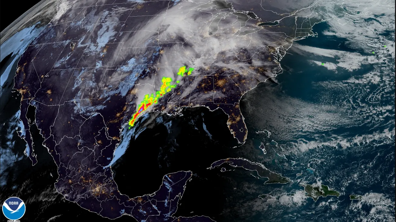Texas tuvo tormentas eléctricas y Oklahoma tornados durante el lunes