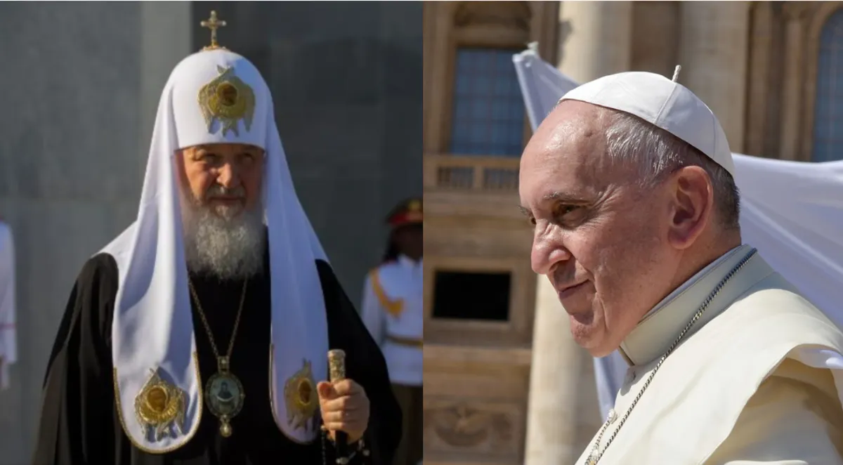 El papa Francisco y el patriarca de la Iglesia ortodoxa rusa conversaron sobre Ucrania