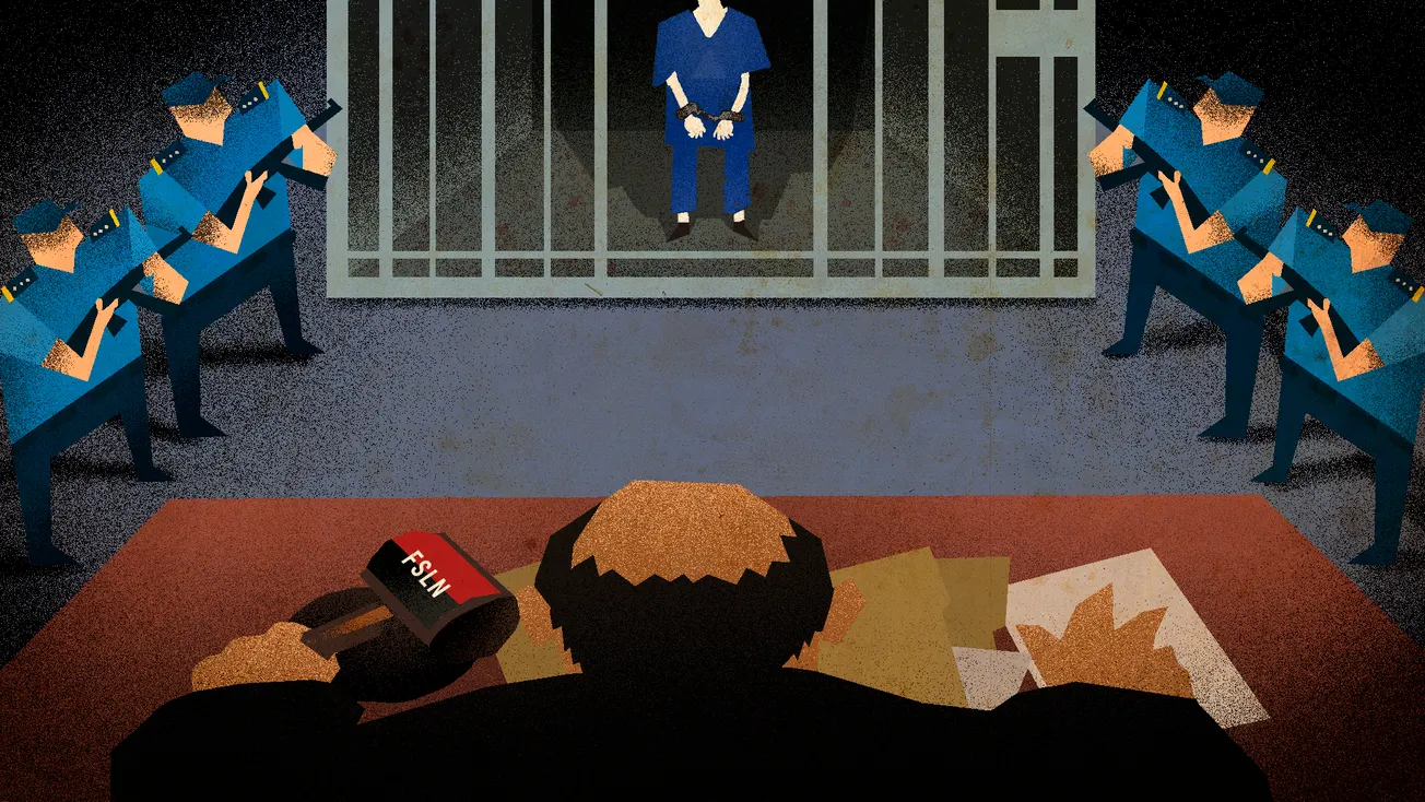 La farsa judicial de Nicaragua