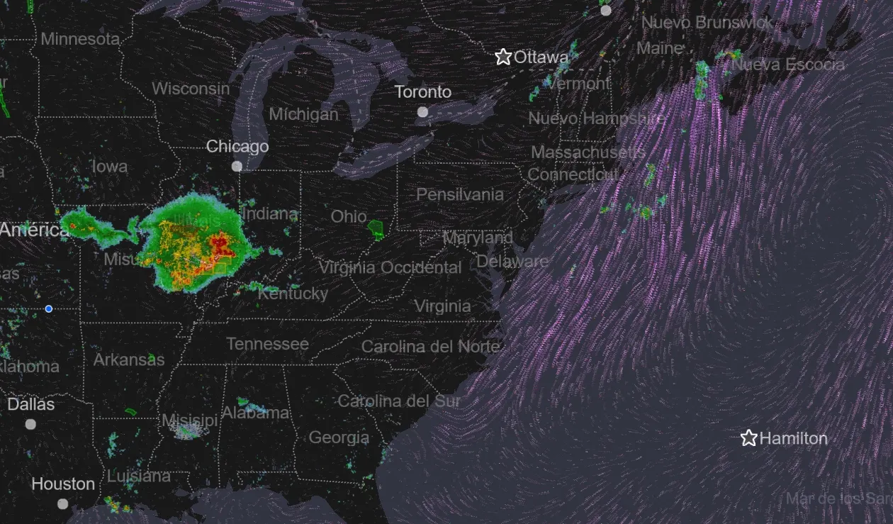 El noreste de EEUU recibe el fin de semana con alerta de tormenta severa