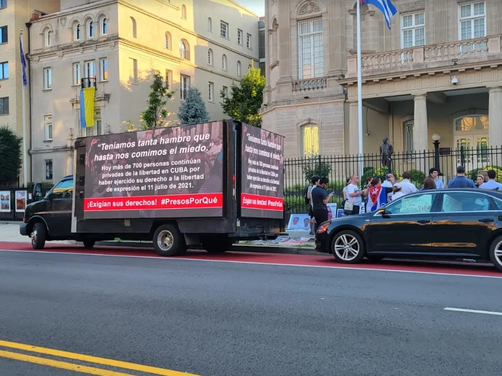 Cubanos recuerdan protestas del 11 de julio en Washington DC