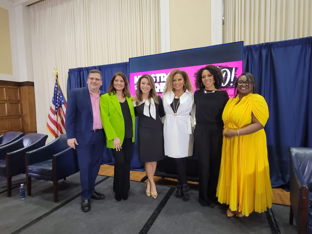 Fundadores y CEO de Brilla Media, así como Joy Collective celebran el lanzamiento de Nuestro Stories y Our Black Origins. Fot