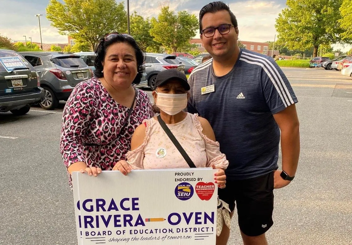 Madre e hijo latinos entre los candidatos en las primarias de Montgomery, Maryland