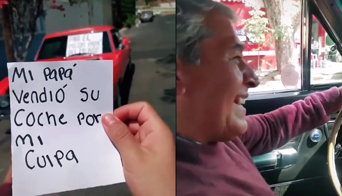 Joven le compró a su padre el auto que vendió para pagarle los estudios