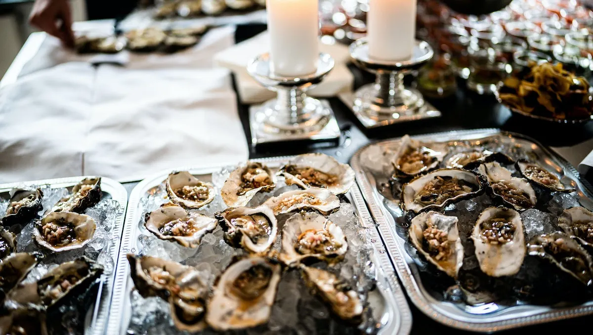 ostras crudas de Luisiana