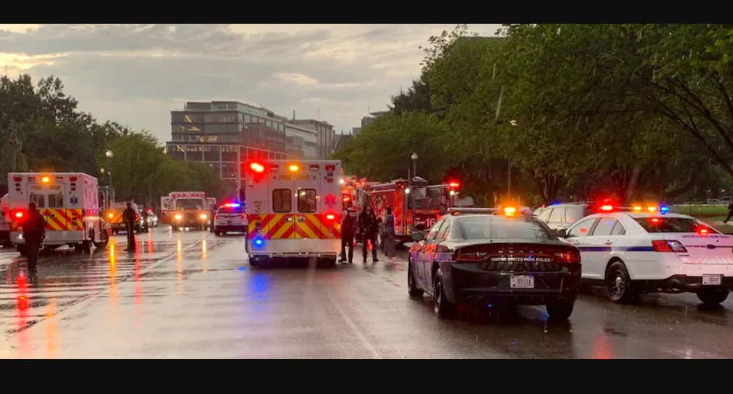 Dos muertos y dos heridos luego de que les cayó un rayo en DC