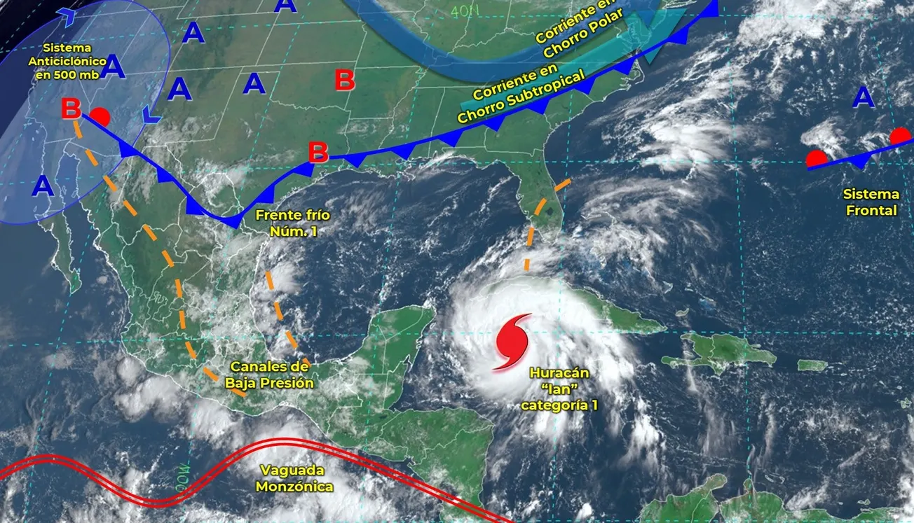 Huracán Ian generará lluvias y alto oleaje al sur de México