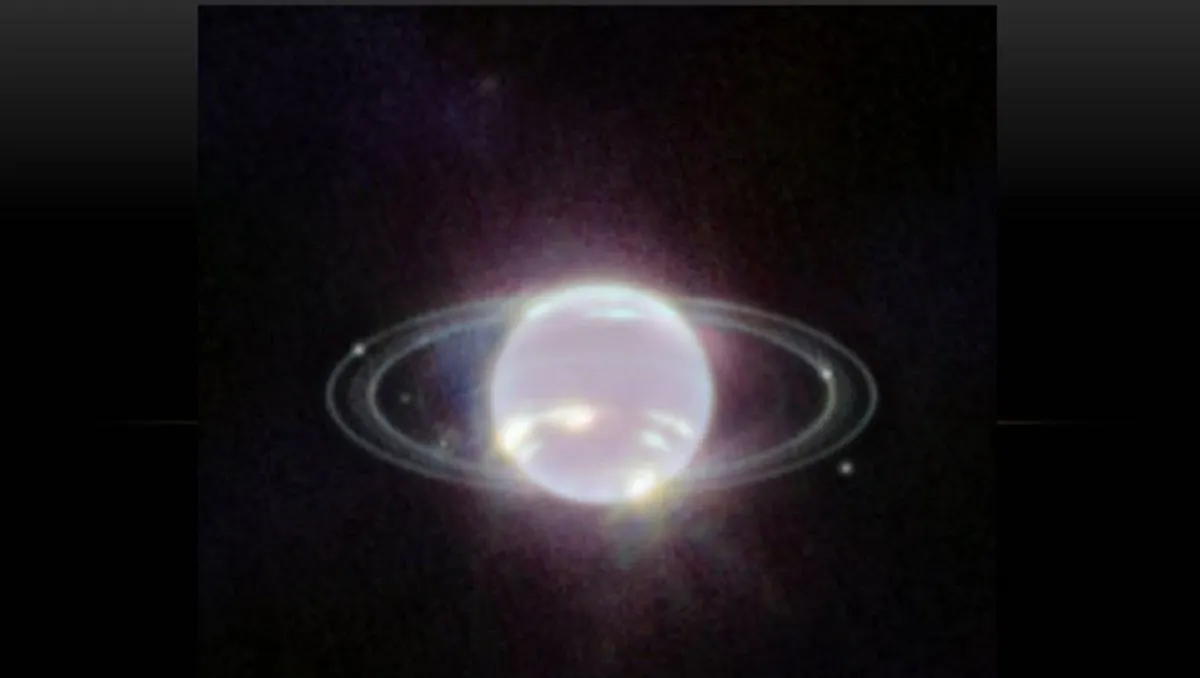 La NASA publica nuevas imágenes de Neptuno y sus anillos tomadas por el telescopio James Webb