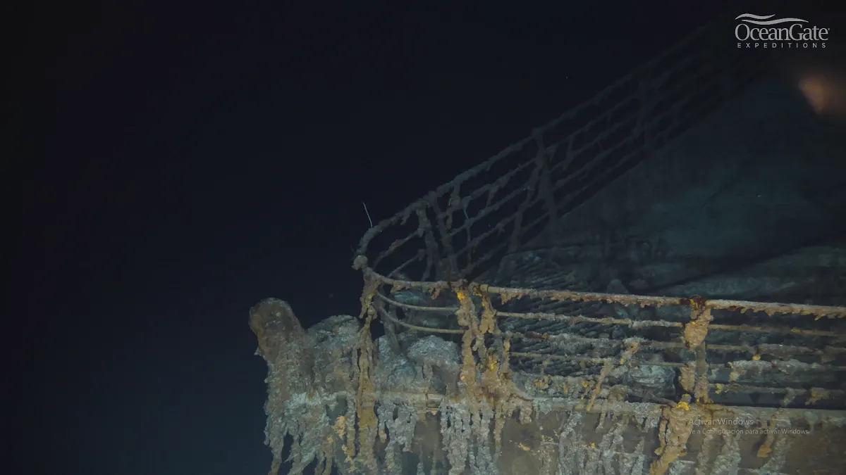 Revelan primeras imágenes en 8K del Titanic