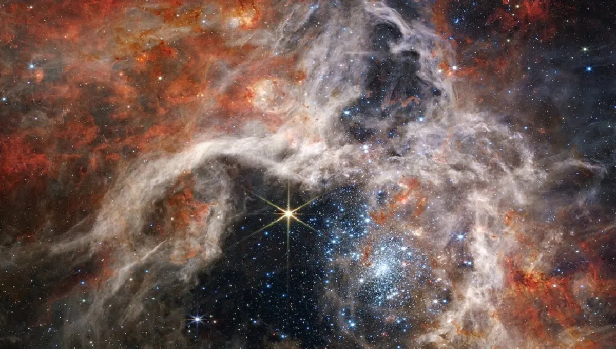 Telescopio espacial James Webb muestra una imagen de la Nebulosa de la Tarántula