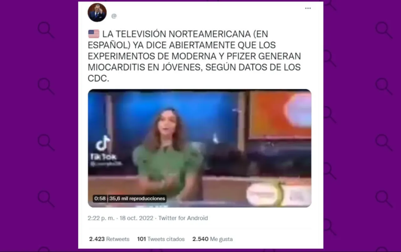 Cuidado con el contenido que afirma que las vacunas COVID-19 “generan” miocarditis en jóvenes: es un efecto muy infrecuente y leve