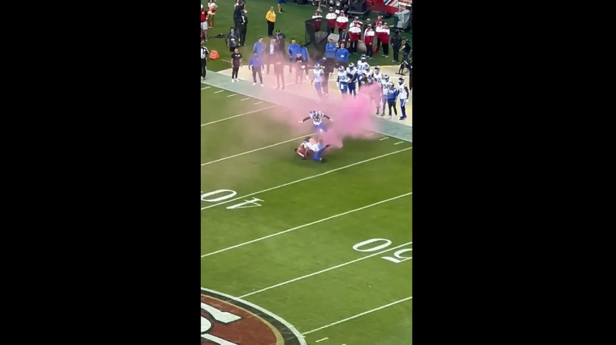 Jugador de la NFL derribó a manifestante que ingresó al campo durante un partido